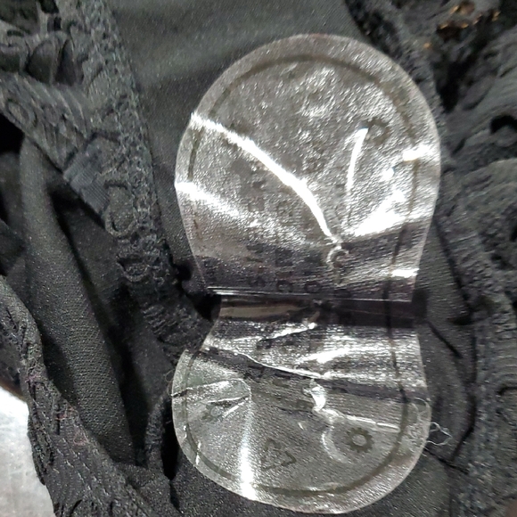 Beam Nwot  Black Textured Crochet One Piece Bodysuit/swim  Sz M - Picture 11 of 13